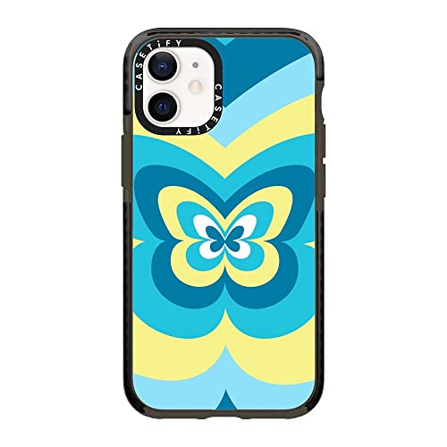 CASETiFY �C���p�N�g�P�[�X iPhone 12 Mini - Flutters - �N���A �u���b�N