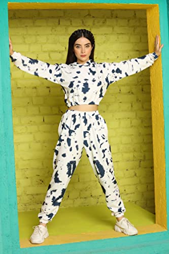 Image of GRECIILOOKS Co Ord Set for Women | Co Ord Set for Women Stylish |Printed Lycra Co Ord Set for Women | Travel Co Ord Set for Women | Full Sleeve