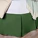 100% Premium Long-Staple Combed Cotton 300 Thread Count  Pleated Queen Bed Skirt Solid, Hunter Green