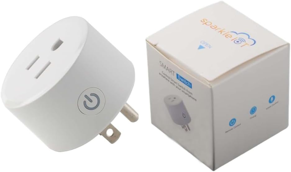 Smart Plug Compatible withHomeKit Electric Outlet Switch Socket Voice Control with Siri Alarm Timing Countdown 2.4G WiFi No Hub Required