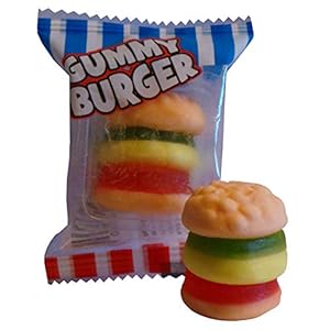 Crazy Candy Factory Mini Gummy Burger Sweets (20 meegeleverd)