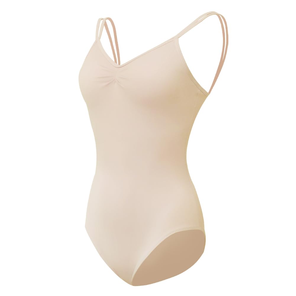 ROYAL SMEELA Maillot de Ballet para Mujer - Body del Danza con Tirantes - Traje y Baile Adulto - Elegante Leotardo sin Espalda Bailarina