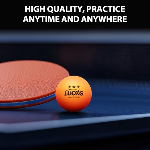 LUOXG Ping Pong Balls, Ping Pong Balls 20 Pack, Orange Table Tennis Balls, 3 Star Table Tennis Balls, Suitable for Beginners and Professionals - Thumbnail 2