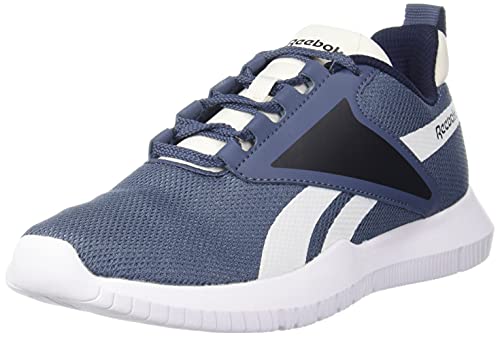 Reebok Men's Evander Smoky Indigo-Vector Navy-Classic WHI Running Shoe-6 Kids UK (HMP04)