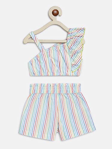 Image of Nautinati Baby Girls Cute Printed Top and Shorts Clothing Set | Age 0-3 Years