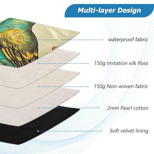 Funda para portátil de 13-14 pulgadas con diseño de pájaro forestal miniatura 4