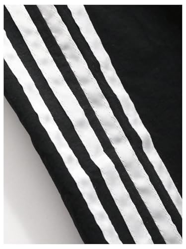 Women's Y2k Striped Wide Leg Pants High Waist Drawstring Elastic Bow Side Tie Side Loose Fit Trousers4