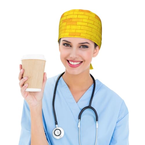 Image of Unisex Adjustable Surgical Sweatband - Elastic Bandage Cap - Scrub Caps for Nurse Working Cap