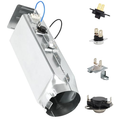 Upgrade OEM DC97-14486A Dryer Heating Element Assembly for Samsung DV40J3000EW/A2 DVE50M7450W/A3 DV42H5200EP/A3 DV45H7000EW/A2 With DC96-00887A, DC47-00018A, DC32-00007A, DC47-00016A Parts
