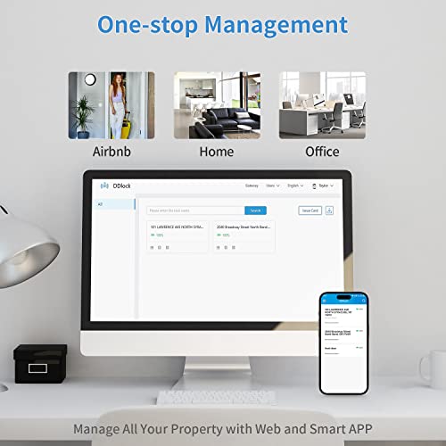 Teeho Te007 Smart Lock - Fingerprint Deadbolt - 6-In-1 Keyless Entry Door Locks With Keypads - Bluetooth App Remote Control - Easy Installation - Ip54 Waterproof - Auto Lock - Matte Black #TOP6