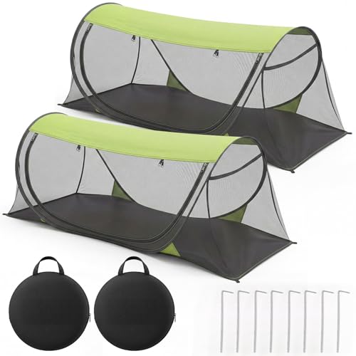Vincreem 2 Pack Large Pop up Mosquito Tents 78 x 31 x...