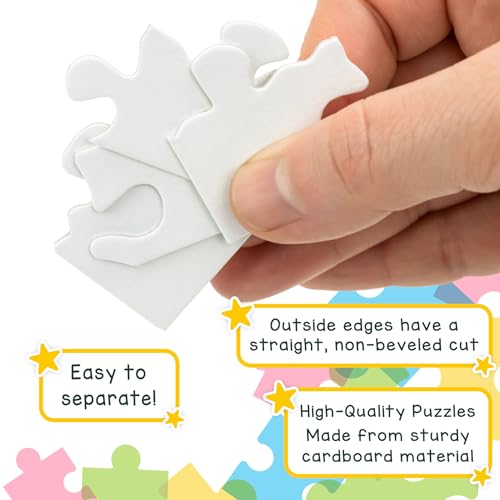 Hygloss 8 Blank Heart Puzzles with Envelopes – 8.5 x 9.5 Inches with Surrounding Frame – Ideal for Valentine’s Day Crafts – Write, Draw, and Decorate – 34 Pieces Each by Hygloss - Image 5