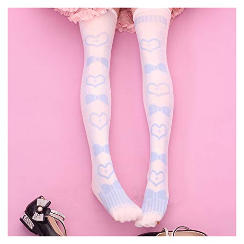 Chaussettes bas rose à bowknot doux pour étudiantes taille unique - 5