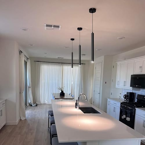 OKELI Modern Pendant Lights 4000K LED Dimmable Pendant Light Fixtures Pendant Lighting for Kitchen Island,Bar,Bedroom, 15.7inch, 10W, ETL, 1Pack by OKELI - Used condition - Image 8
