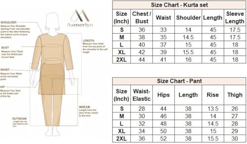 Image of Asmeriyo Women Printed Co Ord Set with Side Pocket | Women 2 Pic Kurta Set I Fancy Kurta Set | Stylish Kurti Outfit | Co-Ordination Wear | Festive and Casual wear (216-C-D-19-02)