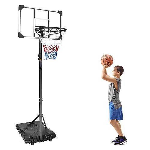 Portable Adjustable Basketball Hoop for Teens & Youth