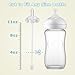 Straw Cup Conversion Kit for Avent Natural Glass Baby Bottle 8oz – Includes Handle, Silicone Sleeve for Anti-Breakage, Straw Nipple & Weighted Straw