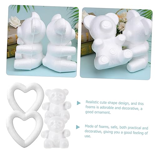 Modèles mousse ours à décorer DOITOOL polystyrène blanc haute densité - 7