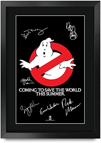 HWC Trading A3 FR Ghostbusters Movie Poster The Cast Signed Gift FRAMED A3 Printed Autograph Film Gifts Print Photo Picture Display
