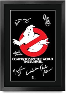 HWC Trading A3 FR Ghostbusters Movie Poster The Cast Signed Gift FRAMED A3 Printed Autograph Film Gifts Print Photo Picture Display
