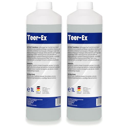 Mr. Perfect® Professioneller Teerentferner Auto - 2x1L I Bitumen Entferner - Entfernt effektiv Teer, Bitumen, Öl & Fett I Baumharzentferner - Teer Entferner für Auto, Wohnmobil, Werkzeuge & Mehr Mr. Perfect® Professioneller Teerentferner Auto - 2x1L I Bitumen Entferner - Entfernt effektiv Teer, Bitumen, Öl & Fett I Baumharzentferner - Teer Entferner für Auto, Wohnmobil, Werkzeuge & Mehr
