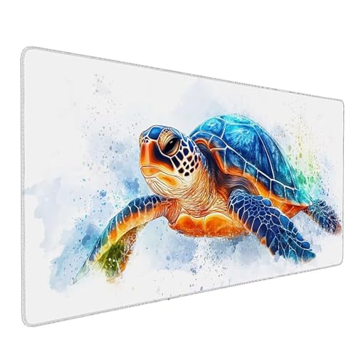 Tapis de souris XXL imperméable et antidérapant avec bords cousus renforcés