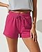 Sexy Basics Women's Active & Lounge Shorts | French Terry Cotton Bottoms | Drawstring & Pockets | Multi Packs