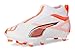 Puma Unisex Ultra 5 Match+ Laceless Firm Ground/Artificial Ground (Little Kid/Big Kid), Puma White/Puma Black/Glowing Red, 2, Medium