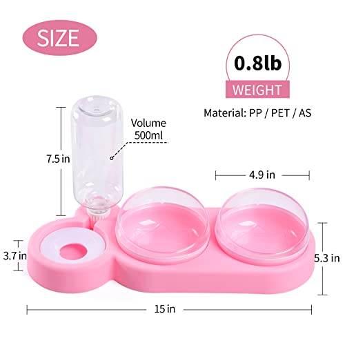 RUJOI Petlibro 3-in-1 Automatic Cat Feeder and Water Dispenser Set - Convenient and Clean, The Perfect Solution for Your Feline Friend\'s Food and Hydration Needs!