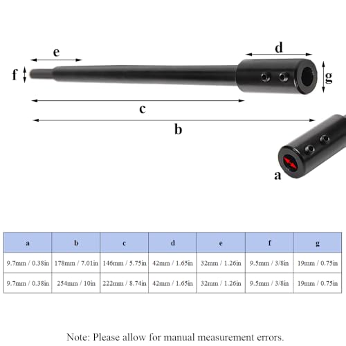 10 Inch Extra Long Forstner Bit Extension for 3/8" Hexagonal Shank, Hole Saw Extension Chuck, for Adding Over 5-3/4 inches of Drilling Depth - Image 2