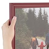 ArtToFrames 24x33 inch Red Stain on Red Oak Wood Picture Frame, 2WOM0066-60823-YRED-24x33