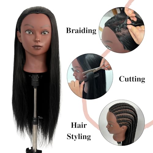 Mannequin Head with Hair for Braiding 26 Inch Practice Hair Mannequin Head by Leticia - Image 6