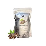 Thailand Unique Marinated Earthworm Jerky - 5 Gram Bag of Dehydrated Edible Insects for Humans, Nutritious Bugs Superfood Weird Unusual Snack Gift