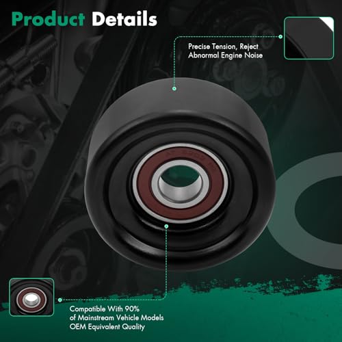 SCITOO 38006 Idler Pulley Assembly 2003-2004 2007-2013 for Acura MDX 2013-2014 for Acura RDX 2005-2006 for Acura RL 2004-2013 for Acura TL 2005-2009 for Buick Allure 2005-2009 for Buick Lacrosse by SCITOO - Image 2