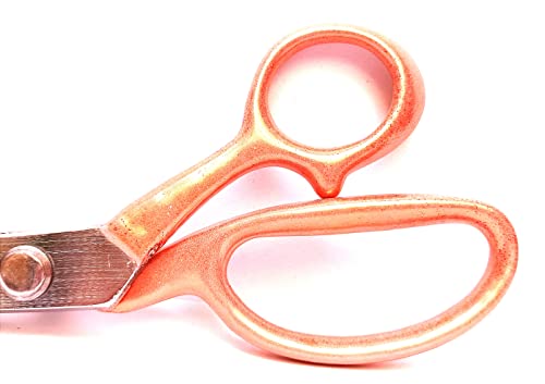 Image of Shalimar Brand 8 inch Inches Zig Zag Scissor for Cloth Cutting Tailoring Work Mild Steel, Rubber Coated Ergonomic Handle ,Ultra-Sharp Professional Peaking Shears for Sewing, Craft, Dressmaking, Fabrics Art and Craft