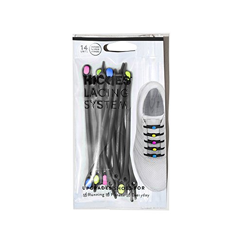 HICKIES Tie-Free Laces (2.0 New), Black Multicolor, One Size4