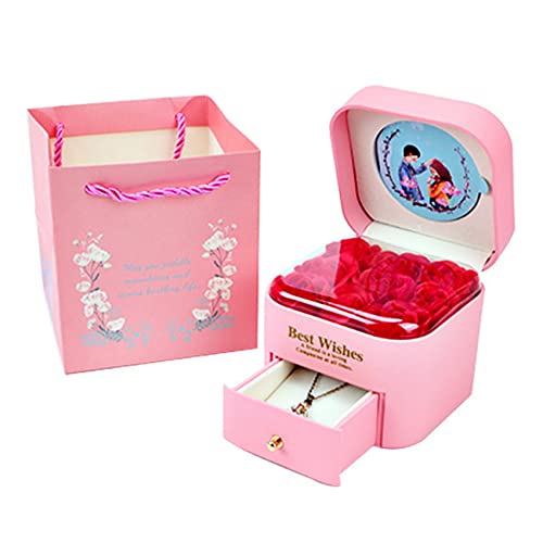 Whisverse éTernelle avec BoîTe à Bijoux Rouge IdéEs de Cadeaux d'anniversaire pour Les Femmes Cadeaux de Saint Valentin pour Les Femmes Maman Enseignant D Cover