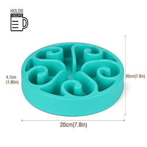 Jasgood Slow Feeder Dog Bowl Slow Eat Feeder For Fun Slow Feeding Interactive Bloat Stop Dog Bowls #TOP2