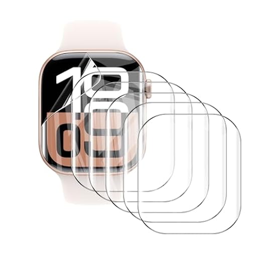 AOKUMA Protector de pantalla para Apple Watch Series 11 GPS 42mm，[6Piezas] Película protectora de TPU suave Compatible con Watch Series 11 GPS 42mm,HD Transparente,Resistente a los Arañazos | Ya disponible en tu tienda friki favorita! En mundofriki.es!
