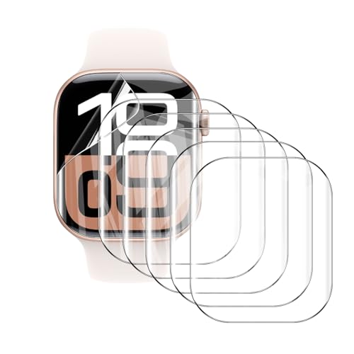 AOKUMA Schutzfolie für Apple Watch Series 11 GPS 42mm,[6 Stück] Weiche TPU Displayschutzfolie Kompatibel mit Apple Watch...