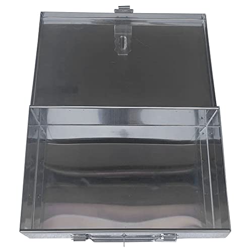 Image of Stainless Steel Storage Boxes Cash Peti Pooja Peti Organizer Vanity Box Safe Locker Box Set of 2 Pieces 7 inch and 8 inch