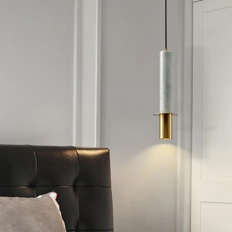 Lampe suspendue nordique marbre noir luminaire salon salle à manger