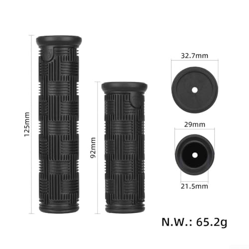 Rackumic Poignées de trottinette électrique Kukirin G3 en caoutchouc texturé pour surface antidérapante longue durée Forme ergonomique Réduit la fatigue de la main Protège contre les rayures Noir – vue 6