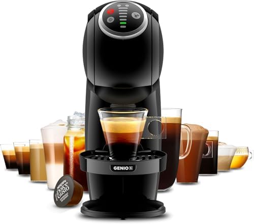 Image of De'Longhi Nescafe Dolce Gusto Genio S Plus EDG315.B, Automatic Coffee Maker, Capsule Coffee Machine, Espresso Boost, Cappuccino, Energy Saving Automatic Shut-off, 15 Bar Pressure, Black
