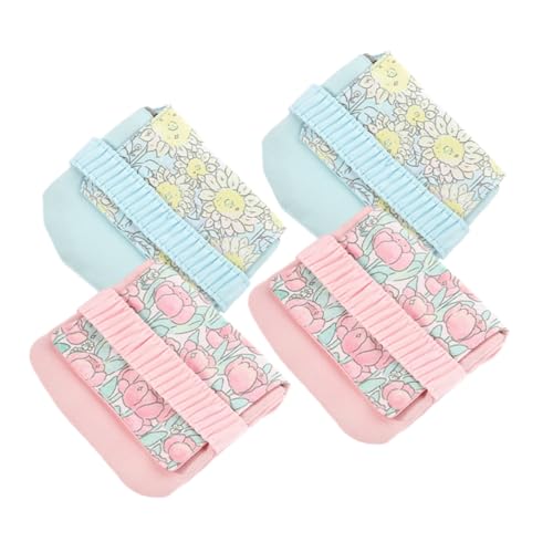 VALICLUD Bolsa De Almacenamiento De Toallas Sanitarias Reutilizables Para Mujer 4 Unidades Para Viaje Bonita Bolsa Para La Menstruación Portátil Decorativa Lavable Pequeña De Ante