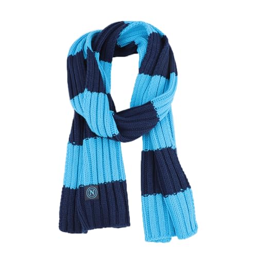 Bufanda de punto a rayas 100% PC Enzo Castellano producto oficial SSC Napoli 2