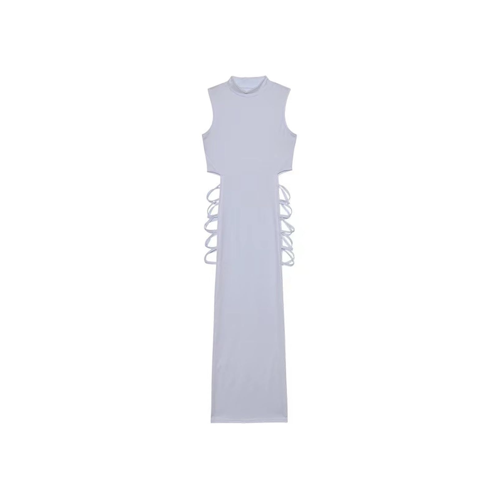 Sukienki damskie elegancka czarna bez rękawów sukienka bandażowa dla kobiet klubowa impreza bez pleców sukienki bez pleców obcisła moda
