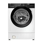 Haier Series 6 Integrated Washing Machine, 9 Kg Wash Capacity, 1600 RPM, A-30 percent Rated, hOn App Connectivity, Anti-Bacterial Treatment, White and Black, 60x53x82 cm - BHA6S69M6DB9J-80