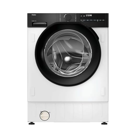 Haier Series 6 Integrated Washing Machine, 9 Kg Wash Capacity, 1600 RPM, A-30 percent Rated, hOn App Connectivity, Anti-Bacterial Treatment, White and Black, 60x53x82 cm - BHA6S69M6DB9J-80