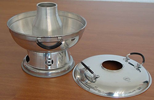 Thai soup tureen, Ø 22 cm (1-2 pers) tom yam, soup hot pot, serving dish, imported from Thailand (10922)